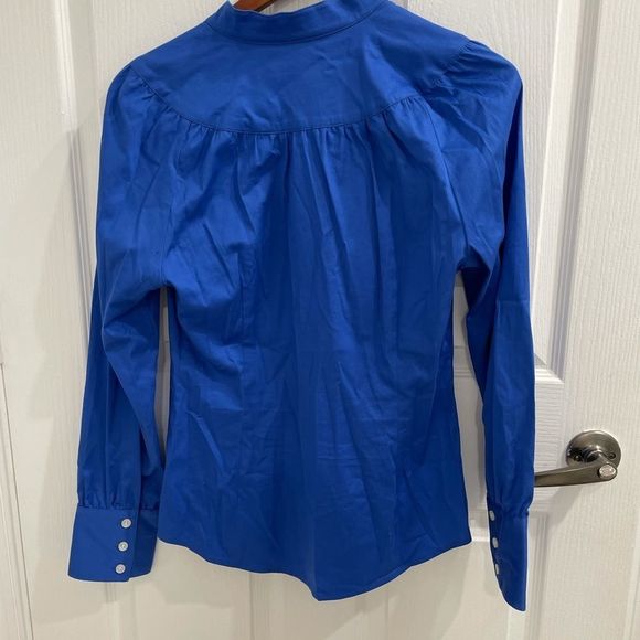 Sandra Ingrish small long sleeve button down blue - Picture 2 of 3